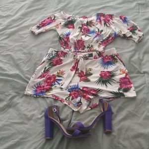 Two-piece Floral Short Set